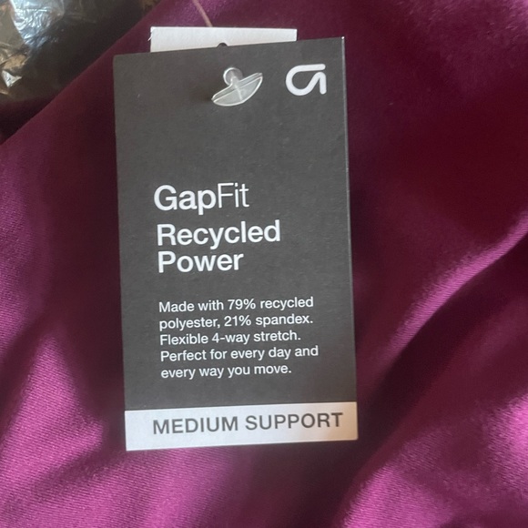🆕 GAP Women GapFit Recycled Power High Neck Brami Bravpurple XLarge - Picture 9 of 14